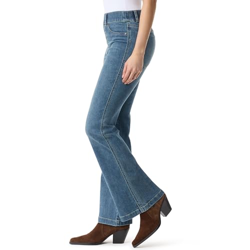Image of Gloria Vanderbilt Women's Shape Effect Pull On High Rise Flare Jeans