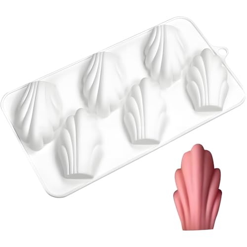 Stampo in silicone bianco a forma di savarin, stampo per cioccolato fondente fai da te, mousse, torta, pasticceria, forniture fai da te, stampo in silicone per torte savaline/madeleines, stampo in