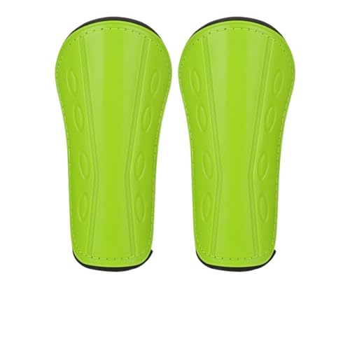degtnb Soccer Shin Guards Pad, 1 Pair Calf Protective Gear Soccer Equipment with Fastener Tape High-Strength Impact Resistant Shin Guards, for Youth, Boys, Girls Green