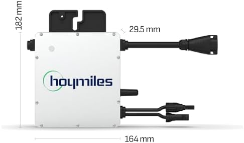 Bild 3 - SUNNIVA® 460W Balkonkraftwerk BIFAZIAL FULLBLACK komplett Steckdose HOYMILES 400 Watt Wechselrichter, PV Solaranlage Komplettset, 1x 460W N-Type Glas-Glas Bifacial Solarmodule, 5m Kabel