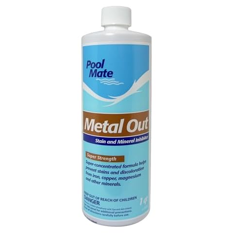 Pool Mate 1-2550 Pool Metal Remover Pool Stain Remover, 1-Quart Cover