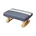 Qectial Poggiapiedi Legno Sgabello Piccolo Poggiapiedi Decorativo Sedia Bambini Telaio Solido Materiale Tecnologico Applicabile in Camera Letto Ingresso Appar, Blu immagine