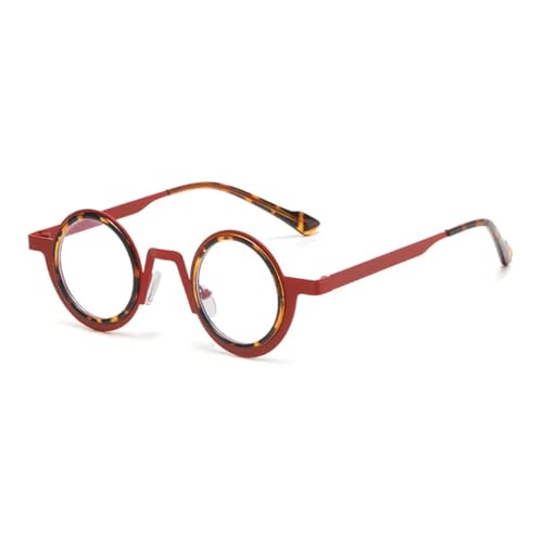 Lunettes de soleil rétro rondes punk en métal pour femme style vintage