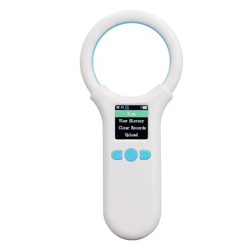 Animal Tag Scanner con Pantalla LED Orgánica, Lector Portátil para Chips EMID y FDX B, L y Dispositivo de Identificación