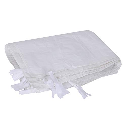 Outsunny 2 Paredes Parte Laterales para Carpa 3x3m 3x6m Lado Parasol de Gazebo Tela Oxford Impermeable con Ventanas Medidas 300x200cm Blanco