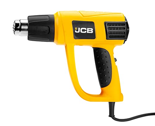 JCB Professional 2000W High Power Hot Air Gun, Heat Gun Machine with Heat Control | Dual Mode Setting 50-450C & 60-600C | Specially Protected Heat Element | HGN/2000/JCB