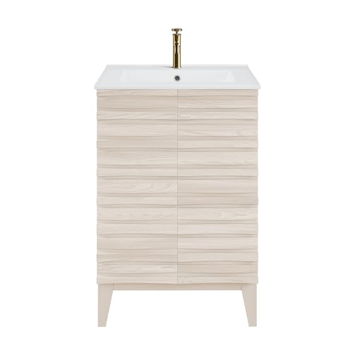 Image of Swiss Madison Cascade 24'' Bathroom Vanity in White