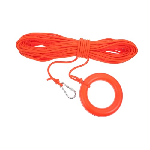 Cabilock Emergency Floating Lifesaving Rope Polypropylene Rescue Float for Water Safety Lake River Survival Ring Hook Float Hoop