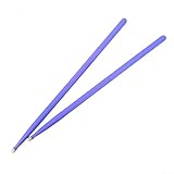 Par de baquetas de madera con punta ovalada 5A y 7A, tamaños para estilos de batería, ideal para principiantes que desarrollan habilidades de batería (morado 7A)