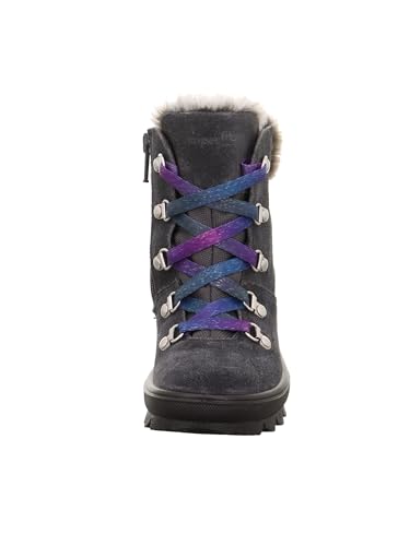 Girl's Modern Snow Boot, Grau Lila 2010, 0 UK Wide2