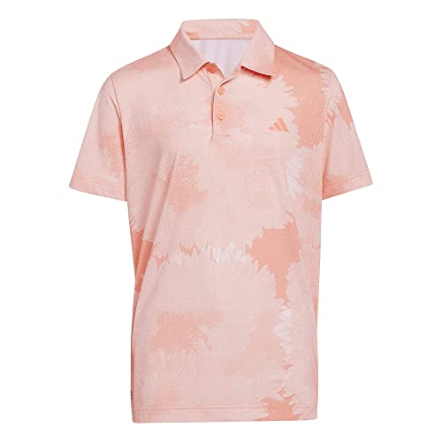 adidas Camisa polo de malha floral para meninos