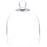 Plymor 6' x 7' Bell Jar Glass Display Dome Cloche (Small - Interior Size 5.75 inch x 5.75 inch)