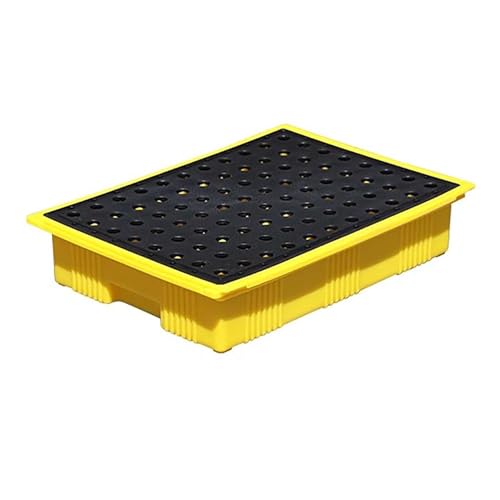 Piattaforma modulare di contenimento delle fuoriuscite con sistema di drenaggio, a prova di perdite e durevole per una gestione efficiente delle fuoriuscite di materiali pericolosi, olio e sostanze