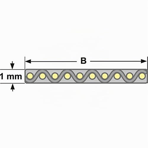 Courroie plate 1120 x 1 x 20 mm.