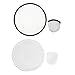 ventilador plegable de rendimiento circular simple portátil redondo mano mujer plegable mano en blanco Imagen de ventilador plegable de rendimiento circular simple portátil redondo mano mujer plegable mano en blanco