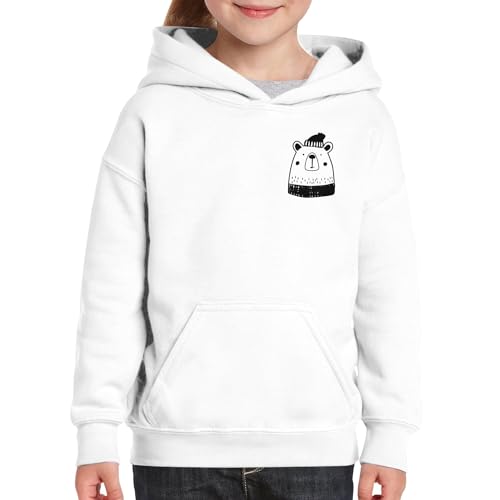 Sweat à capuche enfant ours stylé idéal pour les récréations d'hiver