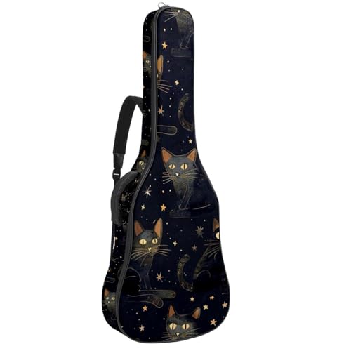 Sac à dos pour guitare motif chat étoilé idéal pour les cours