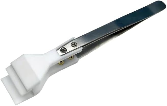 PTFE Teflon Tweezers for Wafer Handling - Precision Non-Stick Tweezers for Electronics and Laboratory Use(F4-MK)