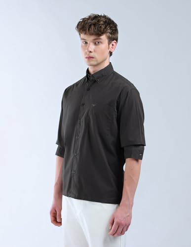 Image of Flying Machine Men's Regular Fit Shirt | Solid | Long Sleeves | Shirt for Man
