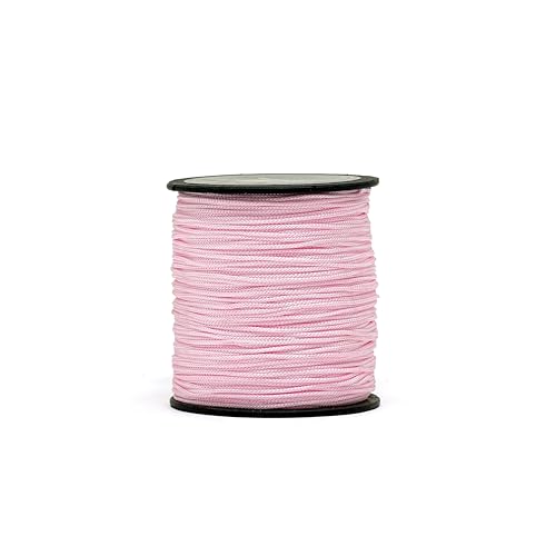 Image of 1mm Nylon Macrame Thread Cord Dori for Art Craft & DIY Projects (100 MTR, Baby Pink)