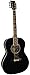 INDIANA 6 String Acoustic Guitar, Right, Black (IDA-BK)