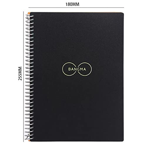 Carnet B5 à spirale portable avec stylo et chiffon - 4