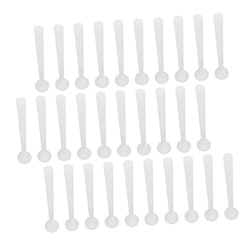 SOLUSTRE 120pcs Pp Powder Scoop Plastic Measuring Spoon for Trace and Reagents 2g Lab Scoop