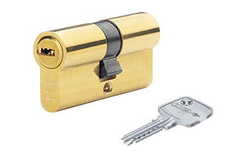 Abus - Bombillo De Latón D6Ps - 30X50 Mm En Oferta Cilindro D6 Laton Llave Puntos