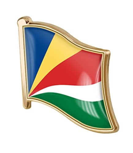 Image of vmcoatdu Country Flag Pin Badge International Travel Brooch Metal Alloy Souvenir Pin for Hat Clothes Backpack