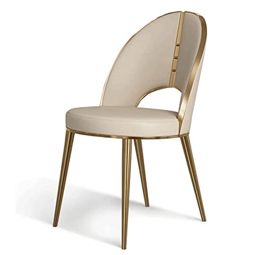 BKEKM Silla De Comedor Sillas de Comedor Silla de Cocina de Lujo Silla de salón Simple Silla Lateral cómoda para Sala de Estar Sillas Acolchadas de Ocio Simple