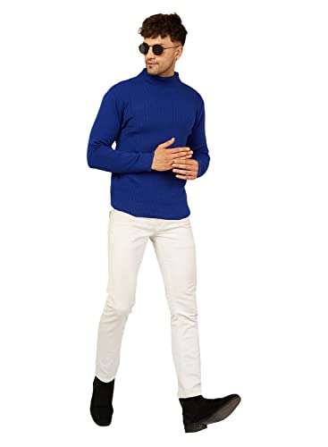 Image of Kvetoo Men High Neck Full Sleeve Winter Woolen Sweater