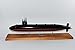 Squadron Nostalgia LLC USS Barb SSN-596 Submarine Model,Navy,Scale Model,Mahogany,Permit Class
