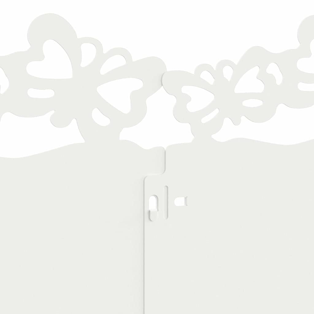 Bordure de pelouse 10 pièces 103 x 0,05 x 22 cm Acier Blanc
