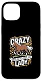 Fácil instalación Carcasa para iPhone 13 Caballo Pura Sangre Crazy Thoroughbred Lady Ecuestre