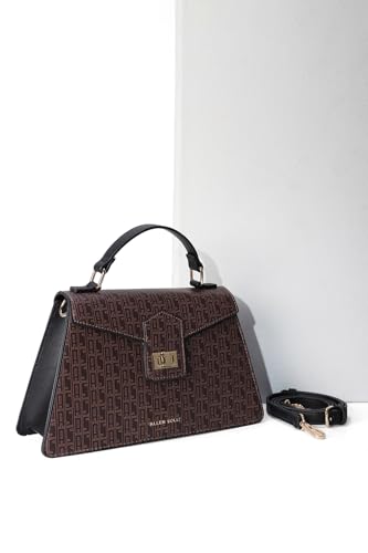 Image of Allen Solly Women Coffee colour Handheld AHBGFRGBS02393 Size-29 * 10.5 * 17cm