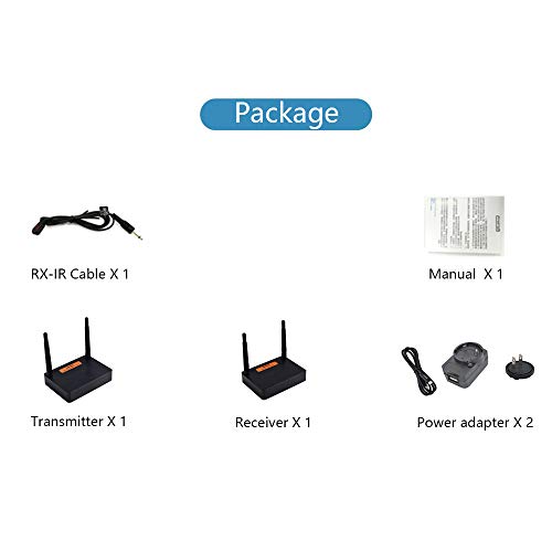 measy Wireless HD Extender Wireless Transmission System Video Audio Transmitter Receiver WiFi 200M HD Converter IR Extender, hd & sdi Video Transmission kit FHD676 2.4G/5G