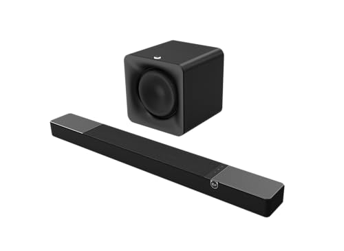 Klipsch Flexus Sound System: CORE 200 Sound Bar, 10' SUB 100 Subwoofer, Powered by Onkyo with Bluetooth, Dolby Atmos and Custom Tuned Bass - Black