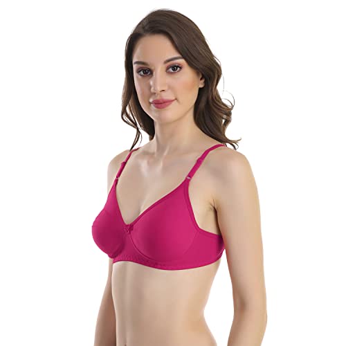 Image of Cotton Blend Seamless Bra for Womens