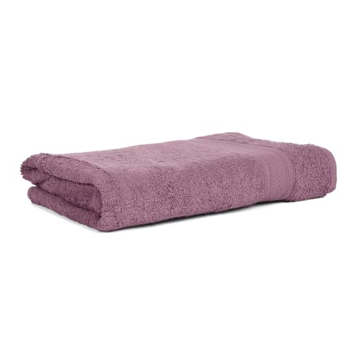 Image of Arvind 100% Cotton Towels for Bath | Towels for Bath Large Size | 500 GSM Bath Towel - Soft & Absorbent | 1 Piece Bath Towel for Men /Women | Urban Comfort | 70 cm x 140 cm - Lilac
