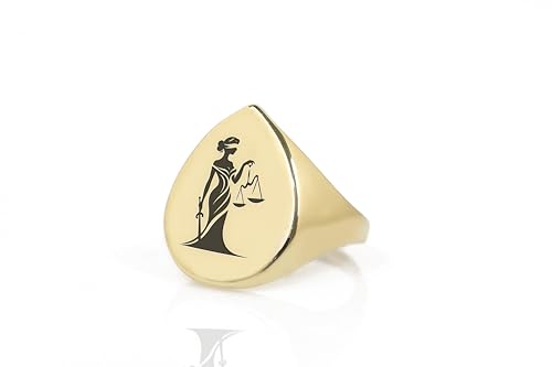 Bague de Juge Gravée en Or pour fêter une prestation de serment