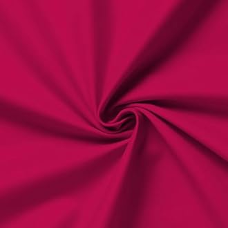 100% Cotton Fabric 60 Inch 150cm Wide 150GSM Material for Sewing, Dressmaking, Quilting, Curtain Linings, Pillowcases & Totes Fabric by The Half Metre by Discount Fabrics LTD(Cerise, 1m)