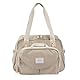 BÉABA, Wickeltasche Genève II, modular, große Kapazität, mehrere Fächer, abnehmbare Vordertasche, isolierte Mahlzeitentasche, Kinderwagenbefestigung, Tonerde