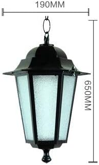 Miniatura 2 de MAXTED E27 Lámpara colgante de aluminio retro impermeable para exteriores, luz de techo vintage europea, lámpara de suspensión de jardín y balcón