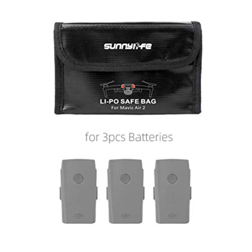 Saco Anti Chama e Explosão para Bateria - Drone DJI Mavic Air 2-3 Baterias