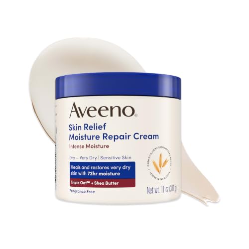 Aveeno Skin Relief Intense Moisture Repair Body Cream with Triple Oat & Shea Butter Formula...
