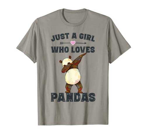 Divertido regalo de pandas para amantes de pandas para niñas Camiseta