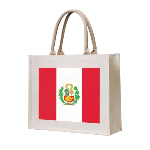 Sac fourre-tout Pérou imprimé : grand sac de plage et de voyage