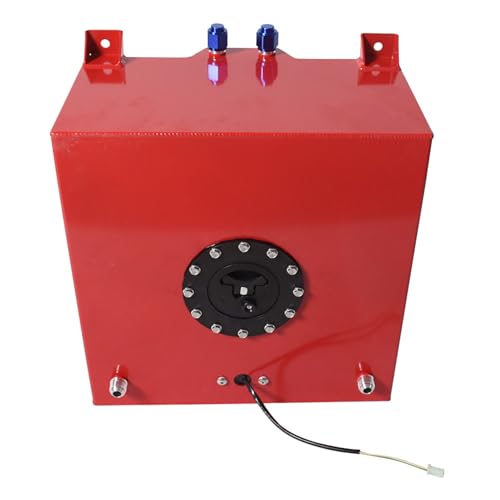 labwork 10 Gallon Red Coat Aluminum Fuel Cell Tank with Level Sender