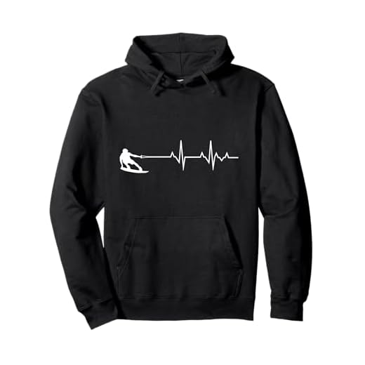 Wakeboard Herzschlag See Wassersport Wakeboarden Surfen Pullover Hoodie