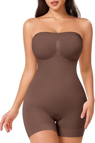 Image of ALYNE Strapless Shapewear Bodysuit for Women | Tummy Control Full Body Shapers | Seamless Snatched Bodysuit for Under Dresses